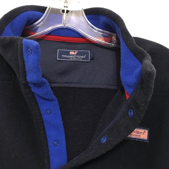 Vineyards vines navy pullover fleece top men size medium - Picture 5 of 9